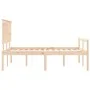 Doppelbett für Senioren mit Kopfteil aus Massivholz von , Betten und Lattenroste - Ref: Foro24-3195451, Preis: 143,60 €, Raba...