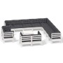 Muebles de jardín 14 pzas con cojines blanco madera maciza pino de , Conjuntos de jardín - Ref: Foro24-3096966, Precio: 1,00 €
