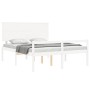 Doppelbett für Senioren mit weißem Massivholz-Kopfteil von , Betten und Lattenroste - Ref: Foro24-3195487, Preis: 197,30 €, R...