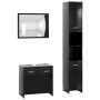 Badmöbel-Set 3-tlg. Holzwerkstoff schwarz von , Badezimmermöbel - Ref: Foro24-3056917, Preis: 142,89 €, Rabatt: %