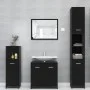 3-piece bathroom furniture set made of black engineered wood by , Bathroom furniture - Ref: Foro24-3056917, Price: 139,43 €, ...