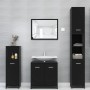 Badmöbel-Set 3-tlg. Holzwerkstoff schwarz von , Badezimmermöbel - Ref: Foro24-3056917, Preis: 142,89 €, Rabatt: %