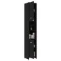 3-piece bathroom furniture set made of black engineered wood by , Bathroom furniture - Ref: Foro24-3056917, Price: 139,43 €, ...