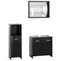 Badmöbel-Set 3-tlg. Holzwerkstoff schwarz von , Badezimmermöbel - Ref: Foro24-3056908, Preis: 122,22 €, Rabatt: %