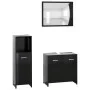 Juego muebles de baño 3 pzas madera de ingeniería negro de , Muebles de baño - Ref: Foro24-3056908, Precio: 117,84 €, Descuen...