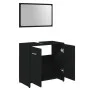 Juego muebles de baño 3 pzas madera de ingeniería negro de , Muebles de baño - Ref: Foro24-3056908, Precio: 117,84 €, Descuen...