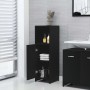 Badmöbel-Set 3-tlg. Holzwerkstoff schwarz von , Badezimmermöbel - Ref: Foro24-3056908, Preis: 122,22 €, Rabatt: %
