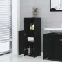 Juego muebles de baño 3 pzas madera de ingeniería negro de , Muebles de baño - Ref: Foro24-3056908, Precio: 117,84 €, Descuen...