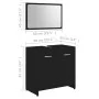 Juego muebles de baño 3 pzas madera de ingeniería negro de , Muebles de baño - Ref: Foro24-3056908, Precio: 117,84 €, Descuen...