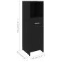 Juego muebles de baño 3 pzas madera de ingeniería negro de , Muebles de baño - Ref: Foro24-3056908, Precio: 117,84 €, Descuen...