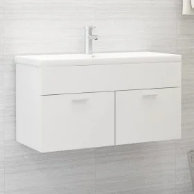 Furniture with white engineered wood sink by , bathroom vanities - Ref: Foro24-3070838, Price: 205,07 €, Discount: %