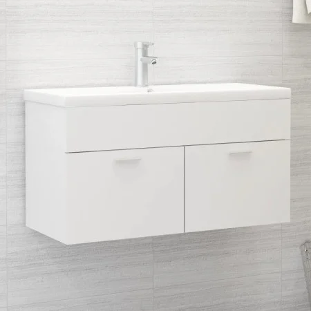 Waschbecken aus weißem Holzwerkstoff von , Badezimmerwaschtische - Ref: Foro24-3070838, Preis: 205,07 €, Rabatt: %