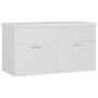 Waschbecken aus weißem Holzwerkstoff von , Badezimmerwaschtische - Ref: Foro24-3070838, Preis: 205,07 €, Rabatt: %