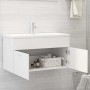 Waschbecken aus weißem Holzwerkstoff von , Badezimmerwaschtische - Ref: Foro24-3070838, Preis: 219,57 €, Rabatt: %