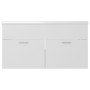 Waschbecken aus weißem Holzwerkstoff von , Badezimmerwaschtische - Ref: Foro24-3070838, Preis: 219,57 €, Rabatt: %