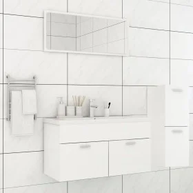 Badmöbel-Set aus weißem Holzwerkstoff von , Badezimmermöbel - Ref: Foro24-3071198, Preis: 275,89 €, Rabatt: %