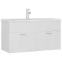 Mueble con lavabo madera de ingeniería blanco de , Tocadores de baño - Ref: Foro24-3071288, Precio: 277,97 €, Descuento: %