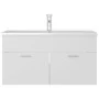 Mueble con lavabo madera de ingeniería blanco de , Tocadores de baño - Ref: Foro24-3071288, Precio: 277,97 €, Descuento: %