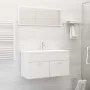 Badmöbel-Set aus weißem Holzwerkstoff von , Badezimmermöbel - Ref: Foro24-3071333, Preis: 303,88 €, Rabatt: %