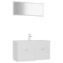 Badmöbel-Set aus weißem Holzwerkstoff von , Badezimmermöbel - Ref: Foro24-3071333, Preis: 303,88 €, Rabatt: %