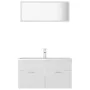 Badmöbel-Set aus weißem Holzwerkstoff von , Badezimmermöbel - Ref: Foro24-3071333, Preis: 303,88 €, Rabatt: %