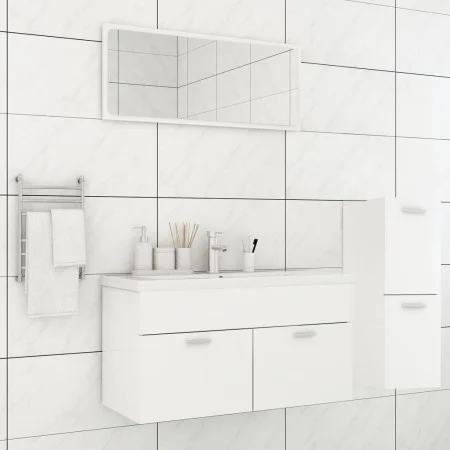 Badmöbel-Set aus weißem Holzwerkstoff von , Badezimmermöbel - Ref: Foro24-3071468, Preis: 352,39 €, Rabatt: %