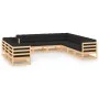 Gartenmöbel 10 Stück Kissen anthrazit massives Zirbenholz von , Gartensets - Ref: Foro24-3083857, Preis: 925,15 €, Rabatt: %