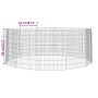 Animal enclosure with 12 galvanized iron panels measuring 54x80 cm. by , Cages and habitats for small animals - Ref: Foro24-1...
