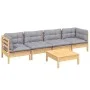 5-piece garden furniture set with solid pine wood cushions by , Garden sets - Ref: Foro24-3096153, Price: 372,74 €, Discount: %