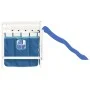 Cama alta para niños con cortinas madera pino azul 80x200 cm de , Camas y somieres - Ref: Foro24-3207013, Precio: 272,33 €, D...