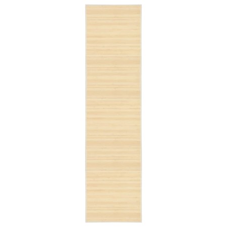 Alfombra de bambú color natural 80x300 cm de vidaXL, Alfombras - Ref: Foro24-247199, Precio: 38,53 €, Descuento: %