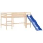 Cama alta para niños con torre madera pino azul 80x200 cm de , Camas y somieres - Ref: Foro24-3207091, Precio: 306,60 €, Desc...