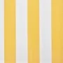 Motorized folding awning 400 cm yellow and white by vidaXL, Awnings - Ref: Foro24-275559, Price: 693,72 €, Discount: %