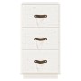 Nachttische 2 Stück aus massivem weißem Kiefernholz 40x40x75 cm von vidaXL, Nachttische - Ref: Foro24-818338, Preis: 138,13 €...