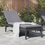 Sonnenliege mit anthrazitgrauem PP-Kissen 186x60x29 cm von , Liegen - Ref: Foro24-364223, Preis: 182,02 €, Rabatt: %