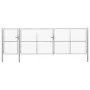 Puerta de jardín de acero plateado 500x150 cm de vidaXL, Puertas de jardín - Ref: Foro24-144355, Precio: 883,45 €, Descuento: %