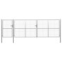 Silbernes Gartentor aus Stahl 500x150 cm von vidaXL, Gartentore - Ref: Foro24-144355, Preis: 902,36 €, Rabatt: %