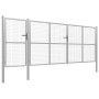 Silbernes Gartentor aus Stahl 500x150 cm von vidaXL, Gartentore - Ref: Foro24-144355, Preis: 902,36 €, Rabatt: %
