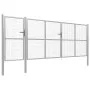 Silver steel garden gate 500x150 cm by vidaXL, garden gates - Ref: Foro24-144355, Price: 883,45 €, Discount: %