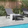 Anthrazitgraue PP-Sonnenliege 186x60x29 cm von , Liegen - Ref: Foro24-364221, Preis: 100,33 €, Rabatt: %