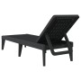 Anthracite grey PP sun lounger 186x60x29 cm by , Loungers - Ref: Foro24-364221, Price: 86,49 €, Discount: %
