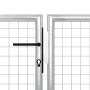 Silbernes Gartentor aus Stahl 500x150 cm von vidaXL, Gartentore - Ref: Foro24-144355, Preis: 902,36 €, Rabatt: %