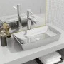 Washbasin 71x38x13.5 cm silver ceramic by vidaXL, Sinks - Ref: Foro24-143479, Price: 97,30 €, Discount: %