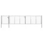 Silbernes Gartentor aus Stahl, 500 x 100 cm von vidaXL, Gartentore - Ref: Foro24-144353, Preis: 515,19 €, Rabatt: %