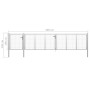 Puerta de jardín de acero plateado 500x100 cm de vidaXL, Puertas de jardín - Ref: Foro24-144353, Precio: 525,75 €, Descuento: %