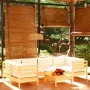 Gartenmöbel 7 Stück Kissen aus cremefarbenem Kiefernholz von , Gartensets - Ref: Foro24-3097301, Preis: 543,10 €, Rabatt: %