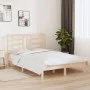 Solid pine wood bed frame 140x190 cm by , Beds and slatted bases - Ref: Foro24-3104328, Price: 107,34 €, Discount: %