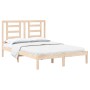 Solid pine wood bed frame 140x190 cm by , Beds and slatted bases - Ref: Foro24-3104328, Price: 108,72 €, Discount: %