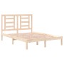 Solid pine wood bed frame 140x190 cm by , Beds and slatted bases - Ref: Foro24-3104328, Price: 108,72 €, Discount: %