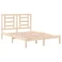 Solid pine wood bed frame 140x190 cm by , Beds and slatted bases - Ref: Foro24-3104328, Price: 107,34 €, Discount: %